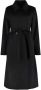 Max Mara Studio BCollag Wollen Jas met Logo Print Voering Zwart Dames - Thumbnail 1