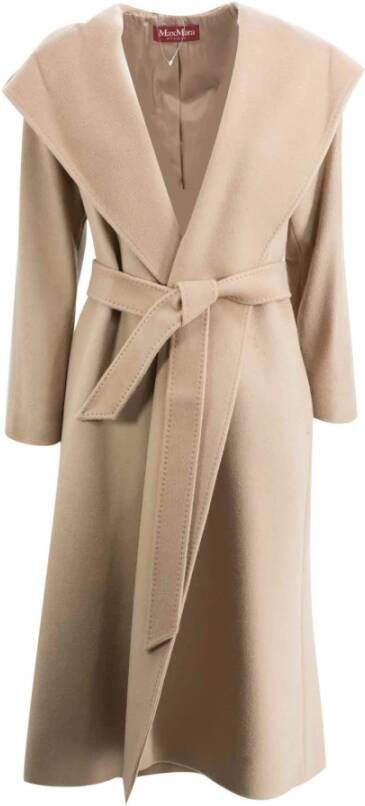 Max Mara Studio Belted Coats Bruin Dames
