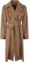 Max Mara Studio Belted Coats Bruin Dames - Thumbnail 1