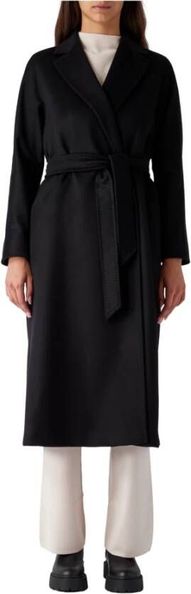 Max Mara Studio Belted Coats Zwart Dames