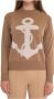 Max Mara Studio Benares Round-necked pullover Beige Dames - Thumbnail 1