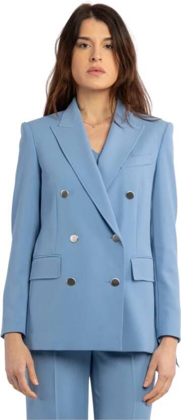 Max Mara Studio Blazerjas Blauw Dames