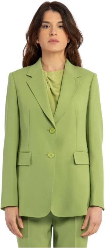 Max Mara Studio Blazerjas Groen Dames