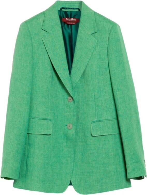 Max Mara Studio Blazerjas Groen Dames