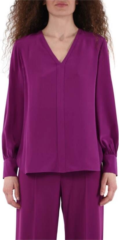 Max Mara Studio Blouses Purple Dames