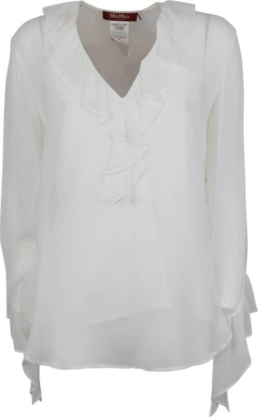 Max Mara Blouse & overhemd Wit Dames