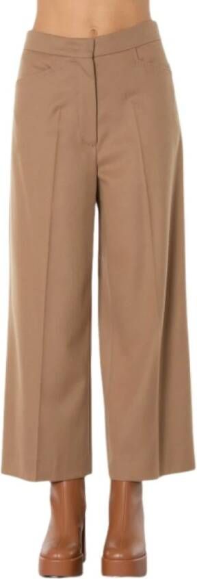 Max Mara Studio Brede broek Beige Dames