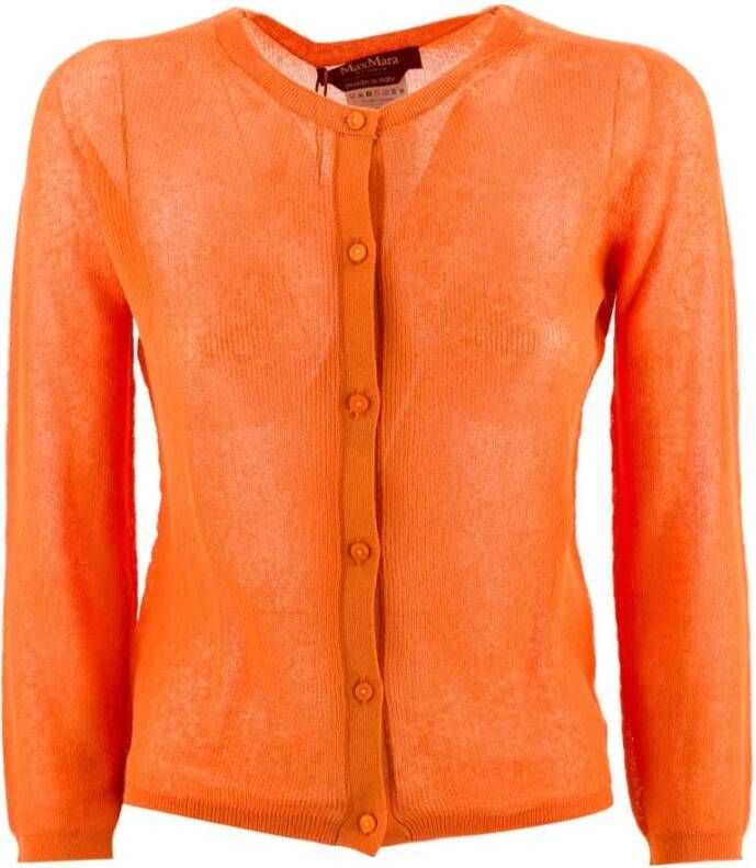 Max Mara Studio Cardigans Oranje Dames