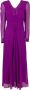 Max Mara Studio Rode Midi Jurk voor Trendy Vrouwen Purple Dames - Thumbnail 1