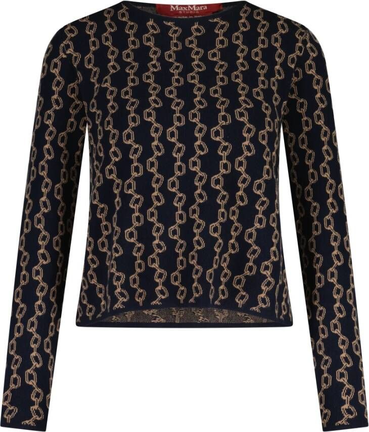 Max Mara Studio Long Sleeve Tops Bruin Dames