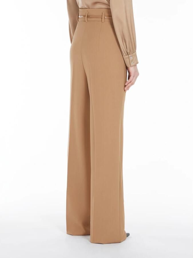 Max Mara Studio Hoge taille wollen palazzo broek Brown Dames - Foto 4