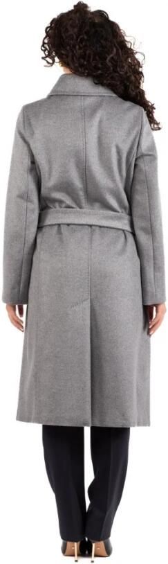 Max Mara Studio Stijlvolle Jas met Bcollag Ontwerp Gray Dames - Foto 2