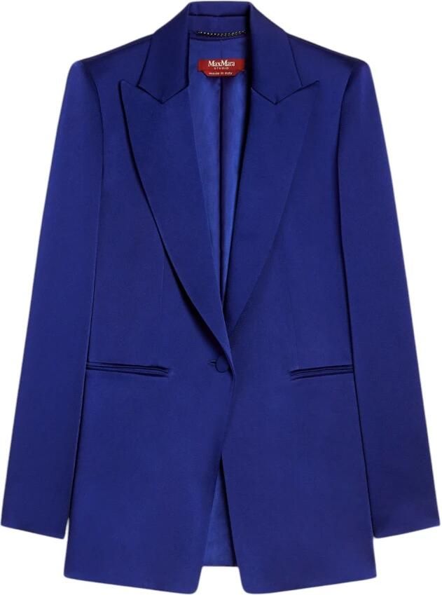 Max Mara Studio Stijlvolle Jas voor Vrouwen Blue Dames