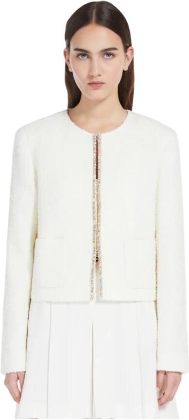Max Mara Studio Stijlvolle Jas voor Vrouwen White Dames - Foto 3