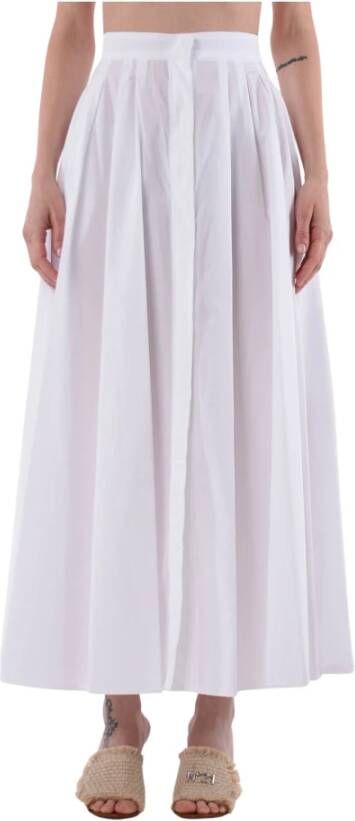 Max Mara Studio Maxi Skirts White Dames