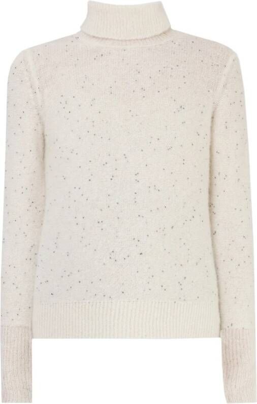 Max Mara Studio Orlaya hoge nek trui Beige Dames
