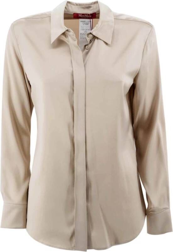 Max Mara Studio Beige Shirts van Beige Dames