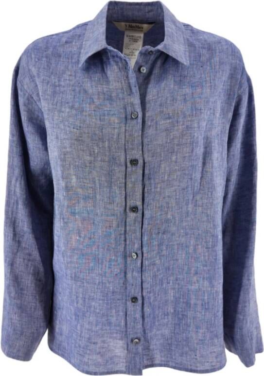 Max Mara Studio Shirts Blauw Dames