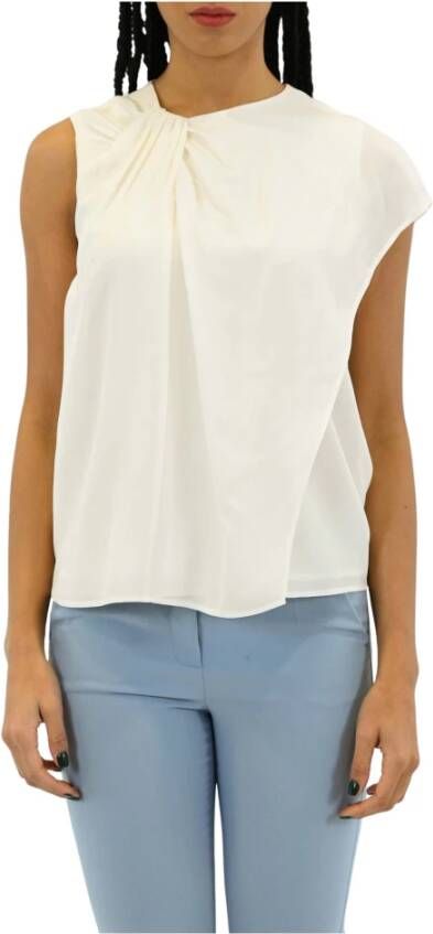 Max Mara Studio Sleeveless Tops Wit Dames