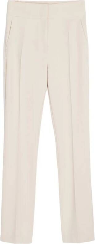 Max Mara Studio Slim-fit Trousers White Dames