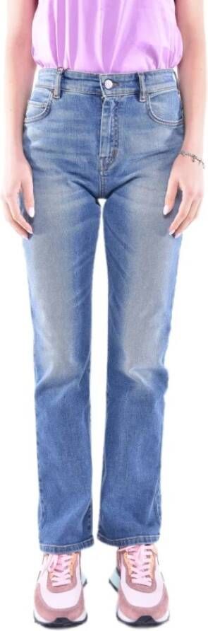 Max Mara Tijdloze Straight Jeans Blauw Dames