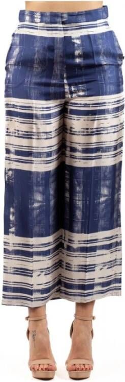 Max Mara Studio Trousers Blauw Dames