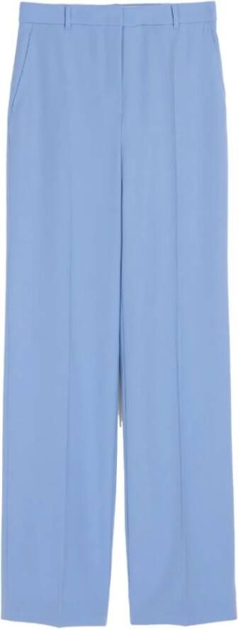 Max Mara Studio Wide Trousers Blauw Dames