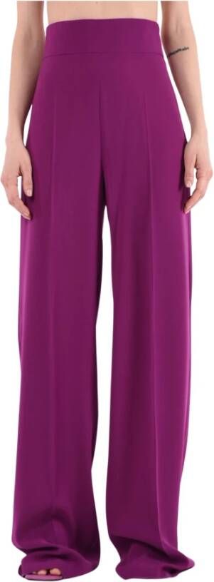 Max Mara Studio Wide Trousers Purple Dames