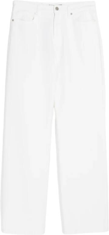 Max Mara Studio Wide Trousers White Dames