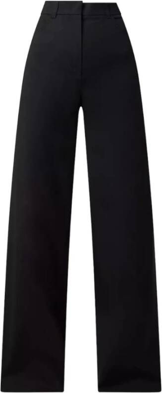 Max Mara Studio Wide Trousers Zwart Dames