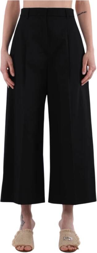 Max Mara Studio Wide Trousers Zwart Dames