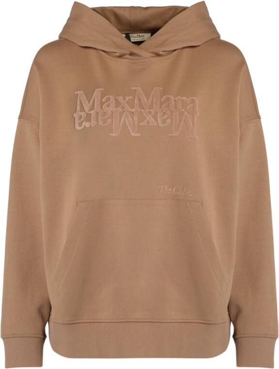 Max Mara sweatshirt in camel-colored jersey Bruin Dames