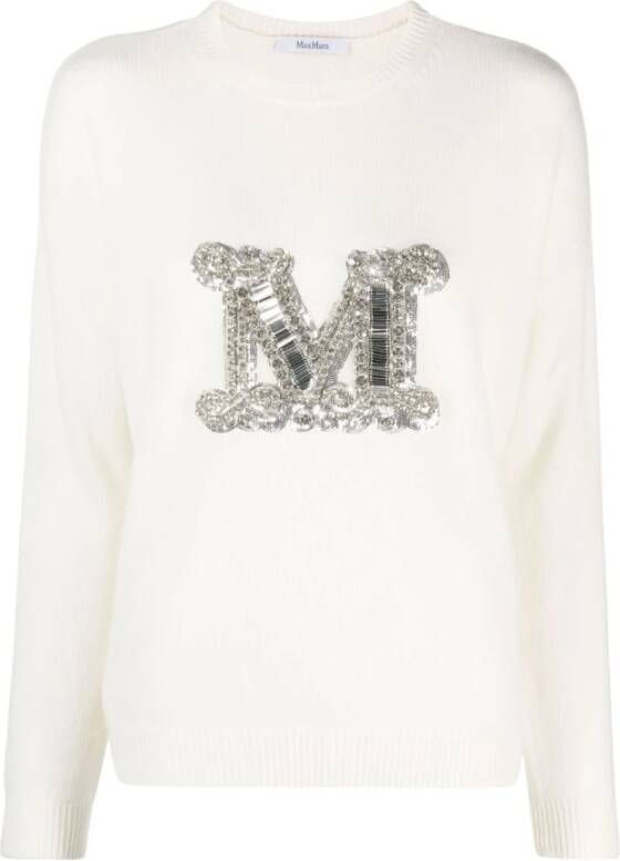 Max Mara Witte Truien Palato White Dames
