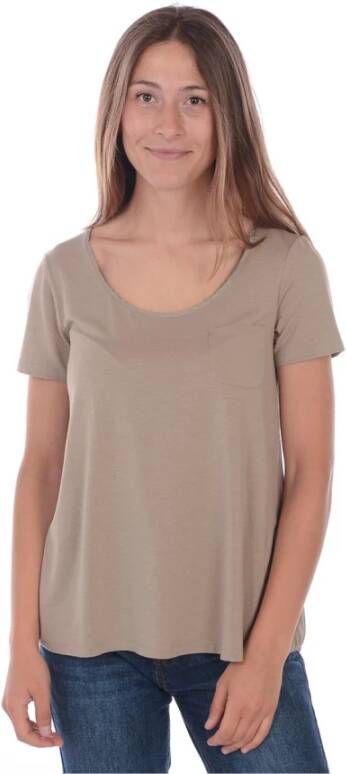 Max Mara T-Shirt Beige Dames