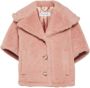 Max Mara Teddy Alpaca en Wol Jas Roze Dames - Thumbnail 1