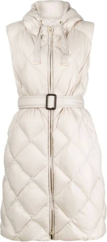 Max Mara The Cube 1 Jassen Stijlvol en veelzijdig vest Beige Dames