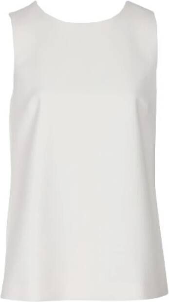 Max Mara Tijdloze mouwloze top White Dames