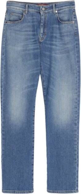 Max Mara Tijdloze Straight Jeans Blauw Dames