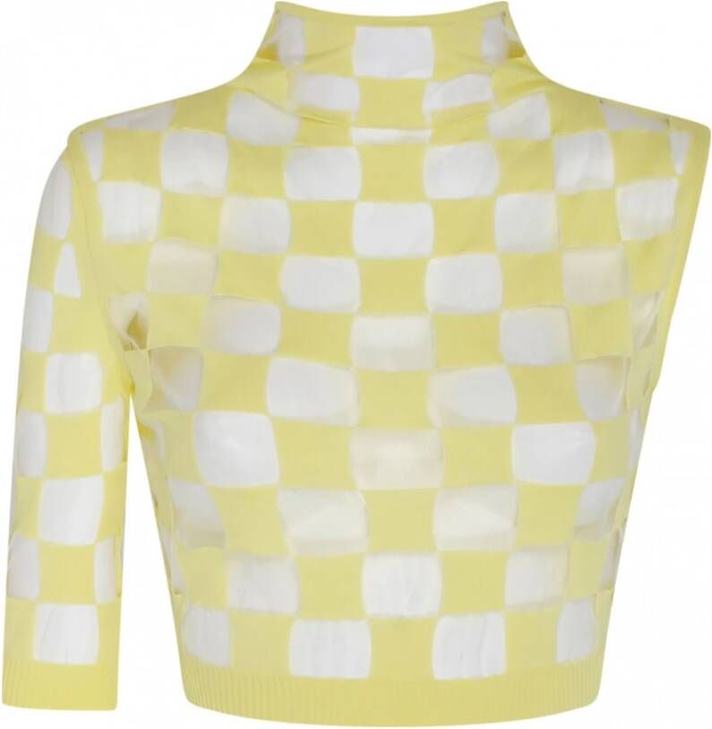 SPORTMAX Geruite Crop Top Multicolor Dames
