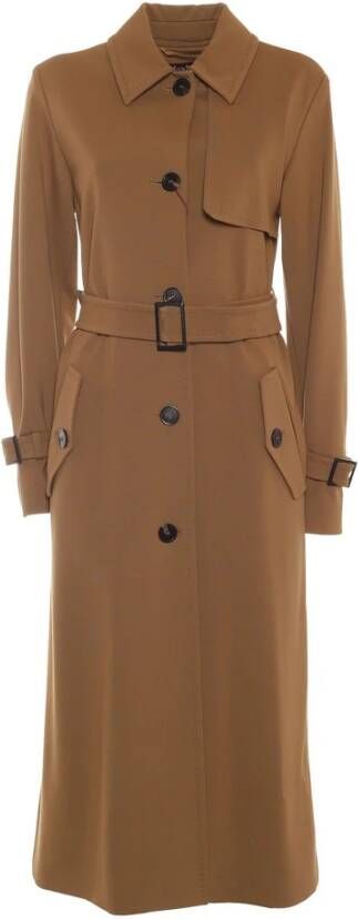 Max Mara Trench Coats Bruin Dames