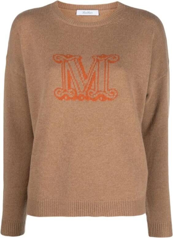 Max Mara Trui met ronde hals Beige Dames