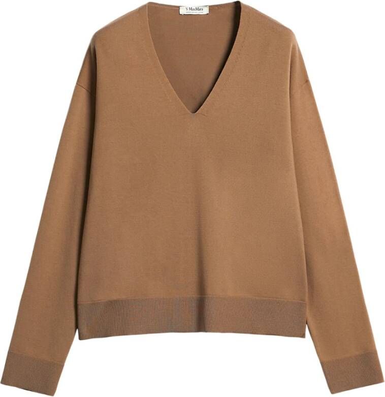 Max Mara V-neck Knitwear Bruin Dames