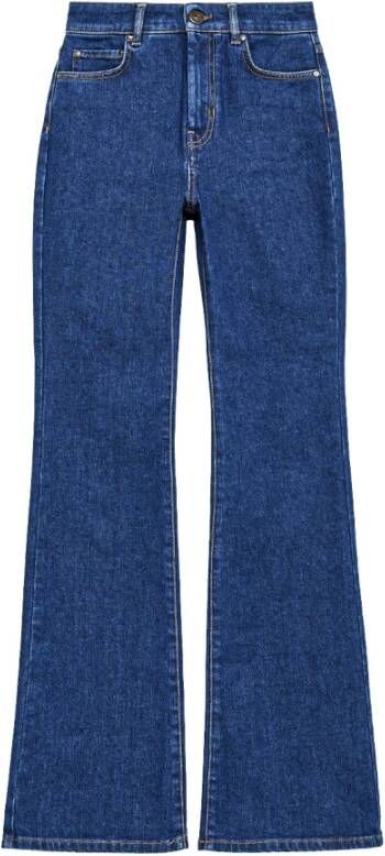 Max Mara Weekend 70`s geïnspireerde Flared Jeans voor vrouwen Blauw Dames