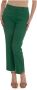 Max Mara Weekend Stijlvolle Jersey Capri Broek Groen Dames - Thumbnail 1