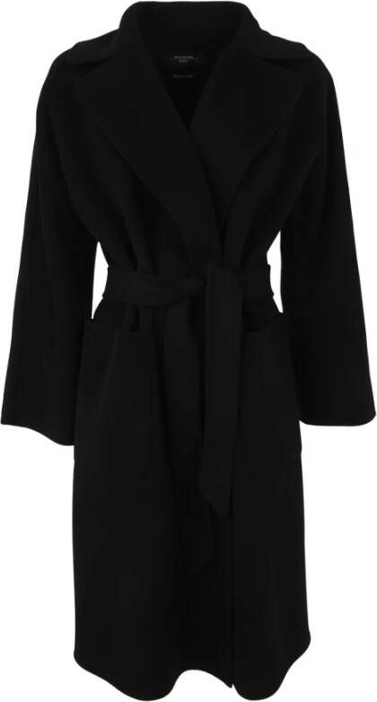 Max Mara Weekend Belted Coats Zwart Dames
