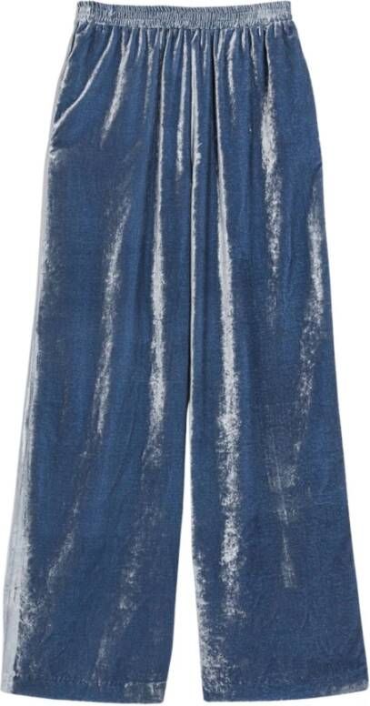 Max Mara Weekend Brede broek Blauw Dames