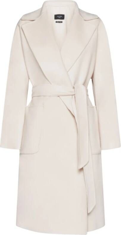 Max Mara Weekend Gebreide wollen jas met riem voor dames Beige Dames