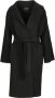 Max Mara Weekend Gebreide wollen jas met riem voor dames Zwart Dames - Thumbnail 1