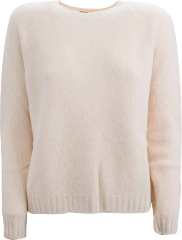 Max Mara Weekend Gezellige Alpaca Blend Sweater Beige Dames