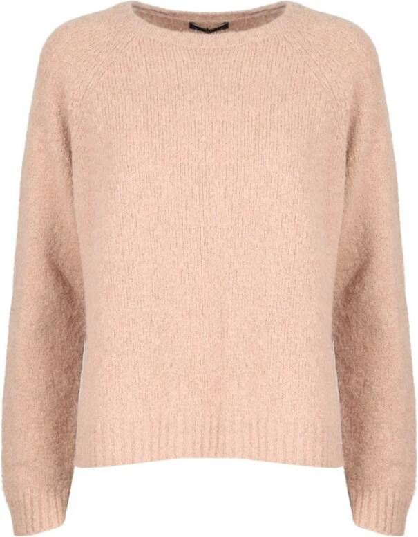 Max Mara Weekend Gezellige en stijlvolle alpacamix trui Bruin Dames